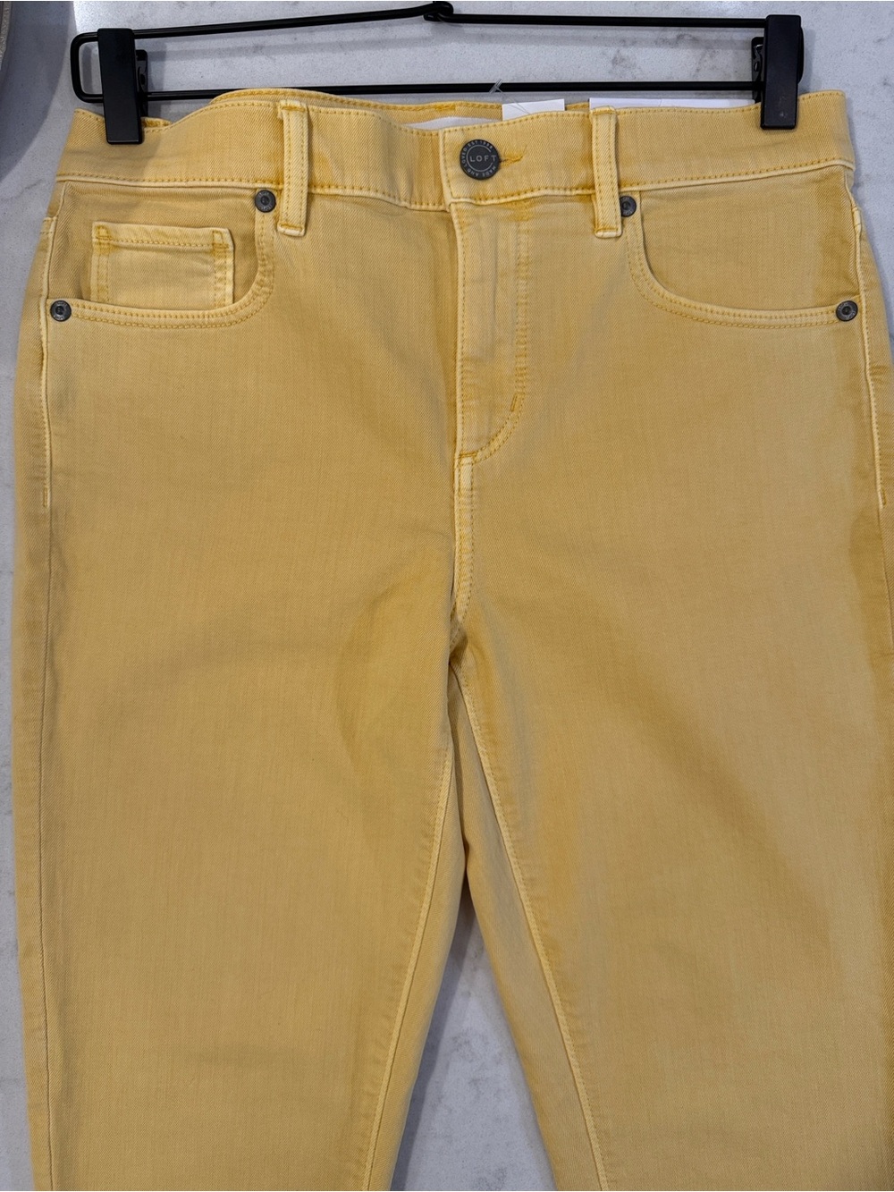 LOFT Cropped Yellow Ankle Jeans